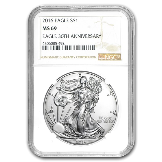 2016 Silver American Eagle MS-69 NGC 2016 Silver American Eagle MS-69 NGC